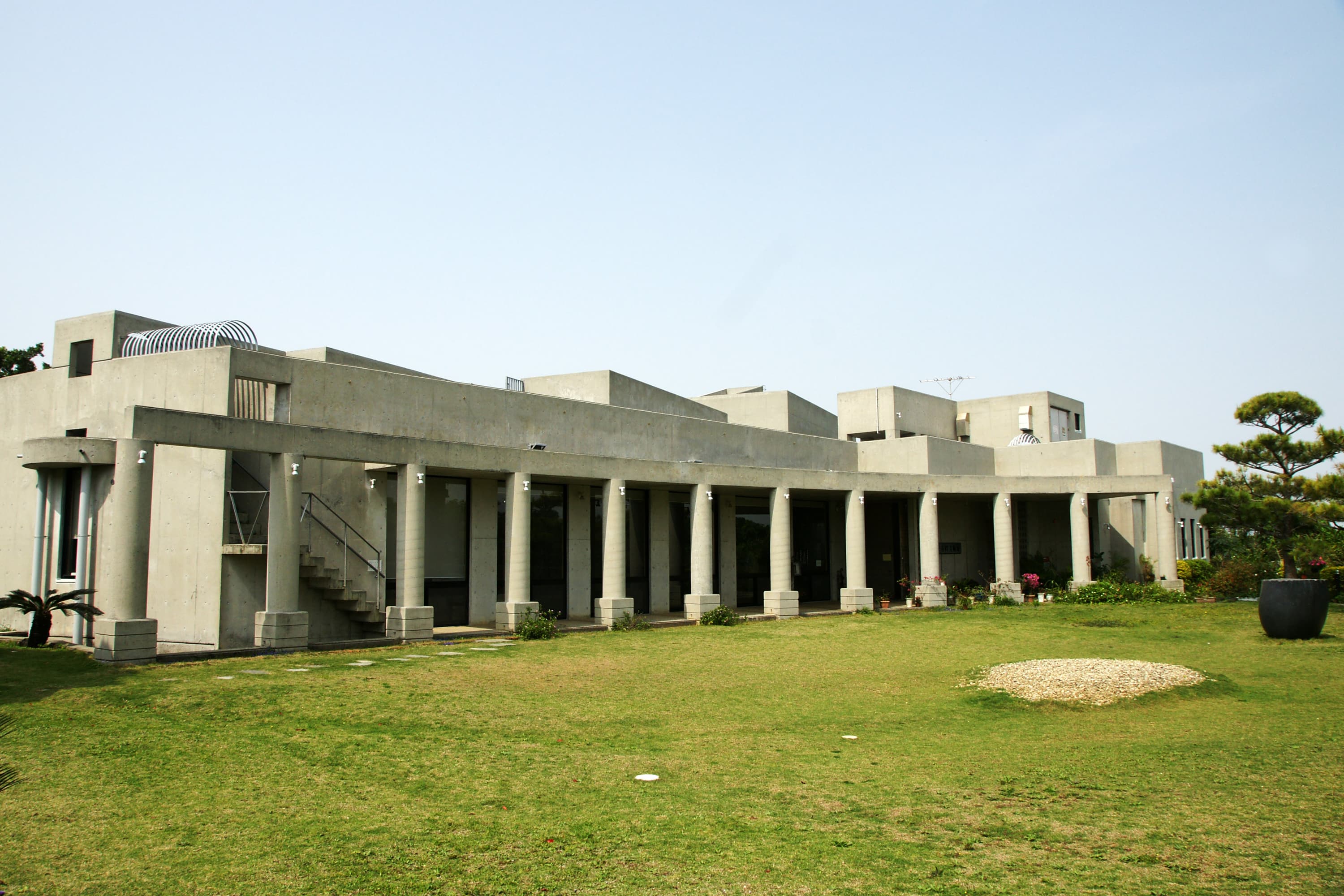 The Sakima Art Museum building in Ginowan, Okinawa